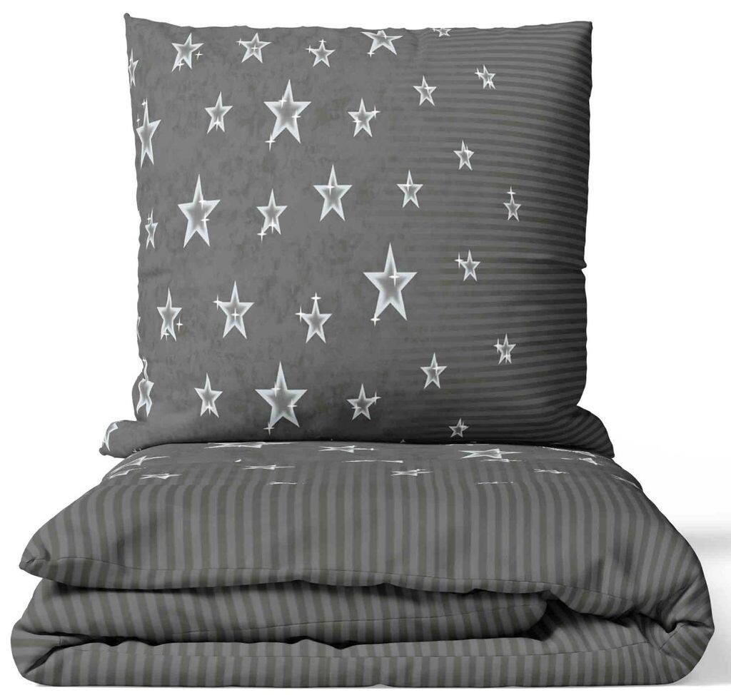 

Постельное белье из микрофибры 155 х 200 серый антрацит звезды галактика на молнии 2 шт leonado vicenti