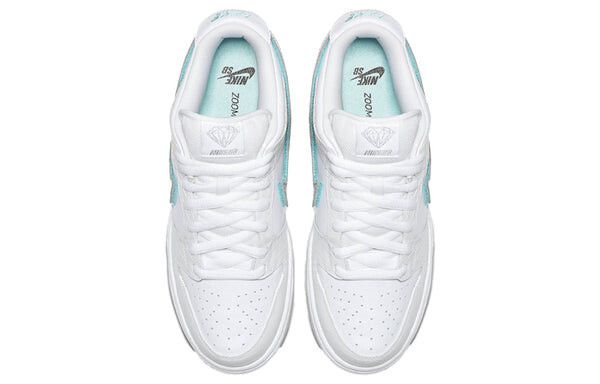Кроссовки x diamond supply co. sb dunk low pro Nike, белый — фото 3