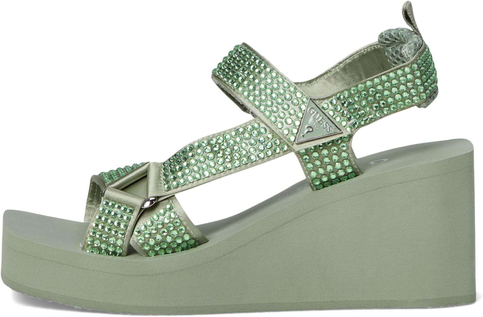 Сандалии GUESS Dawsin, цвет Light Green — фото 4