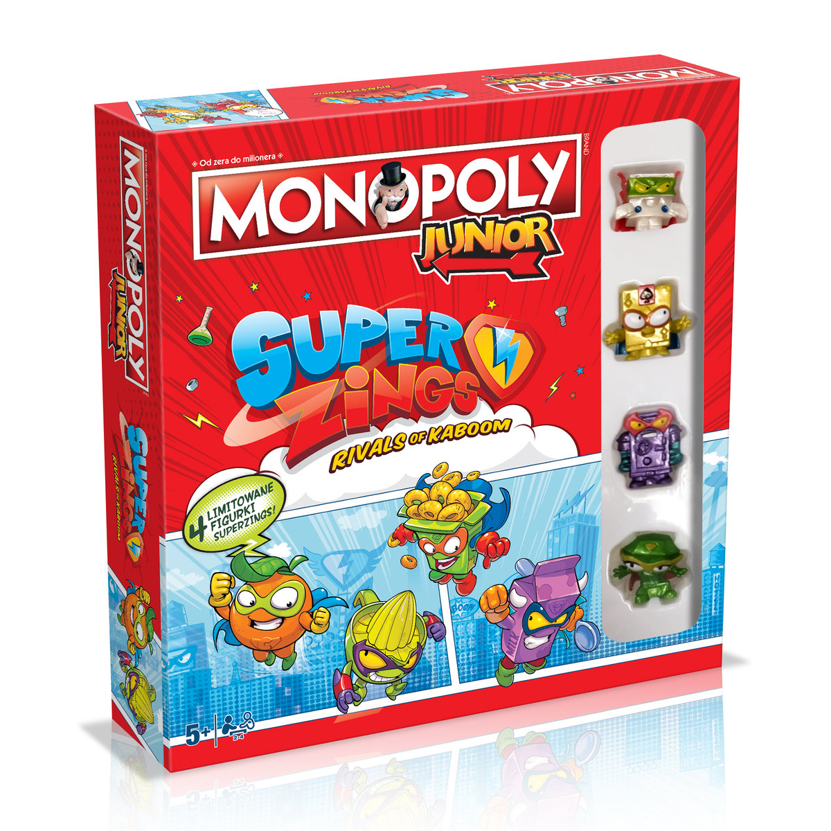 

Монополия Junior Super Zings, детская игра. Monopoly