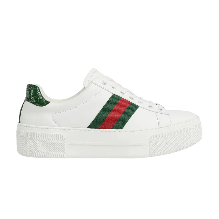 Кроссовки Gucci Wmns Ace Low, White Green Red