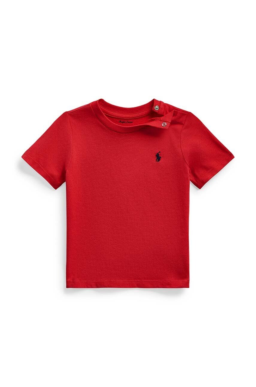 Детская хлопковая футболка Polo Ralph Lauren, красный — фото 2