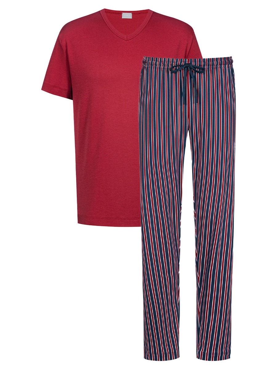 

Короткая пижама Mey Graphic Stripes, красный