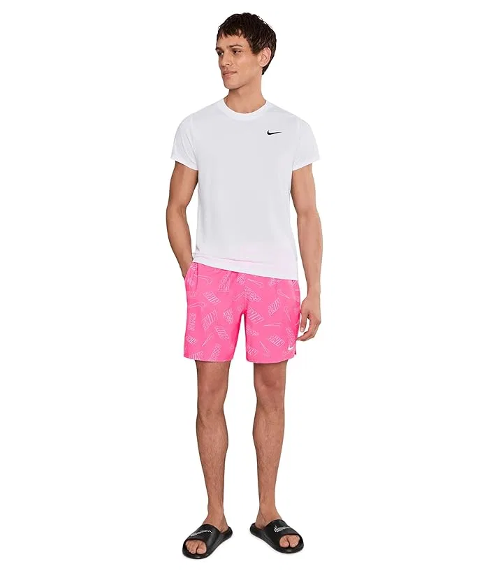 Плавки Breaker Multi Print 7" Nike, Pink Glow — фото 2