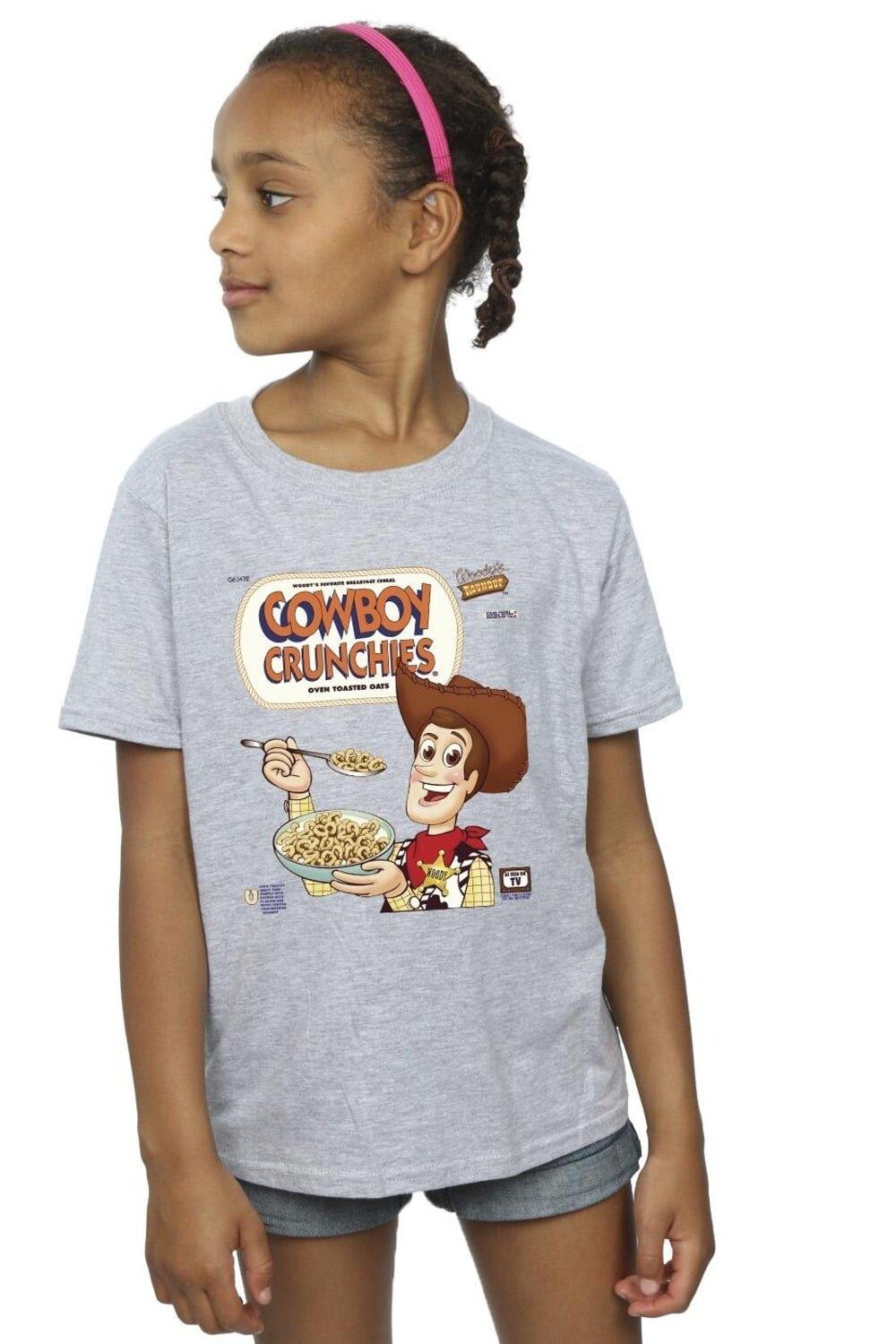 

Хлопковая футболка «История игрушек» Woody Cowboy Crunchies Disney, серый