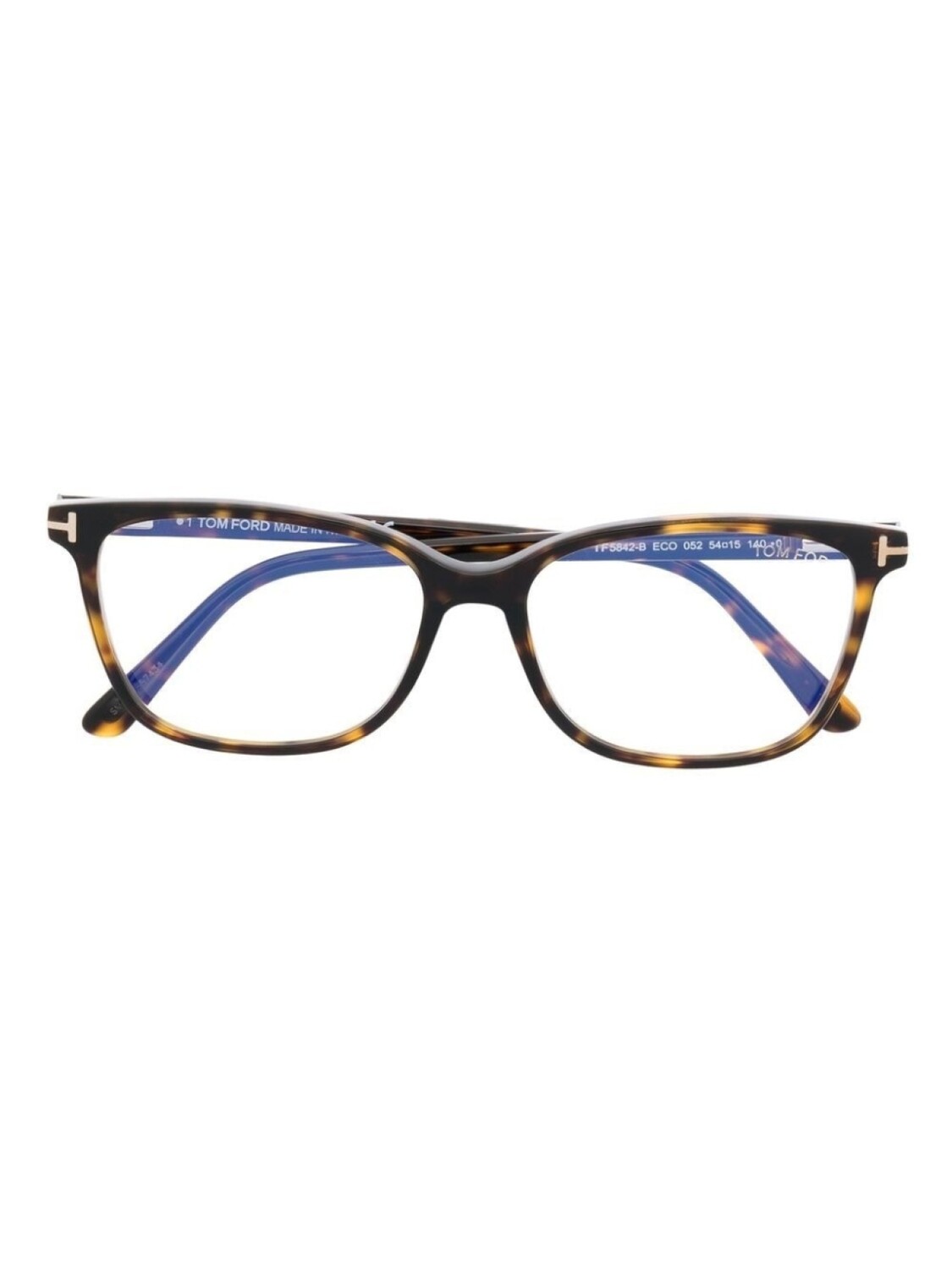

TOM FORD Eyewear очки в квадратной оправе черепаховой расцветки, коричневый