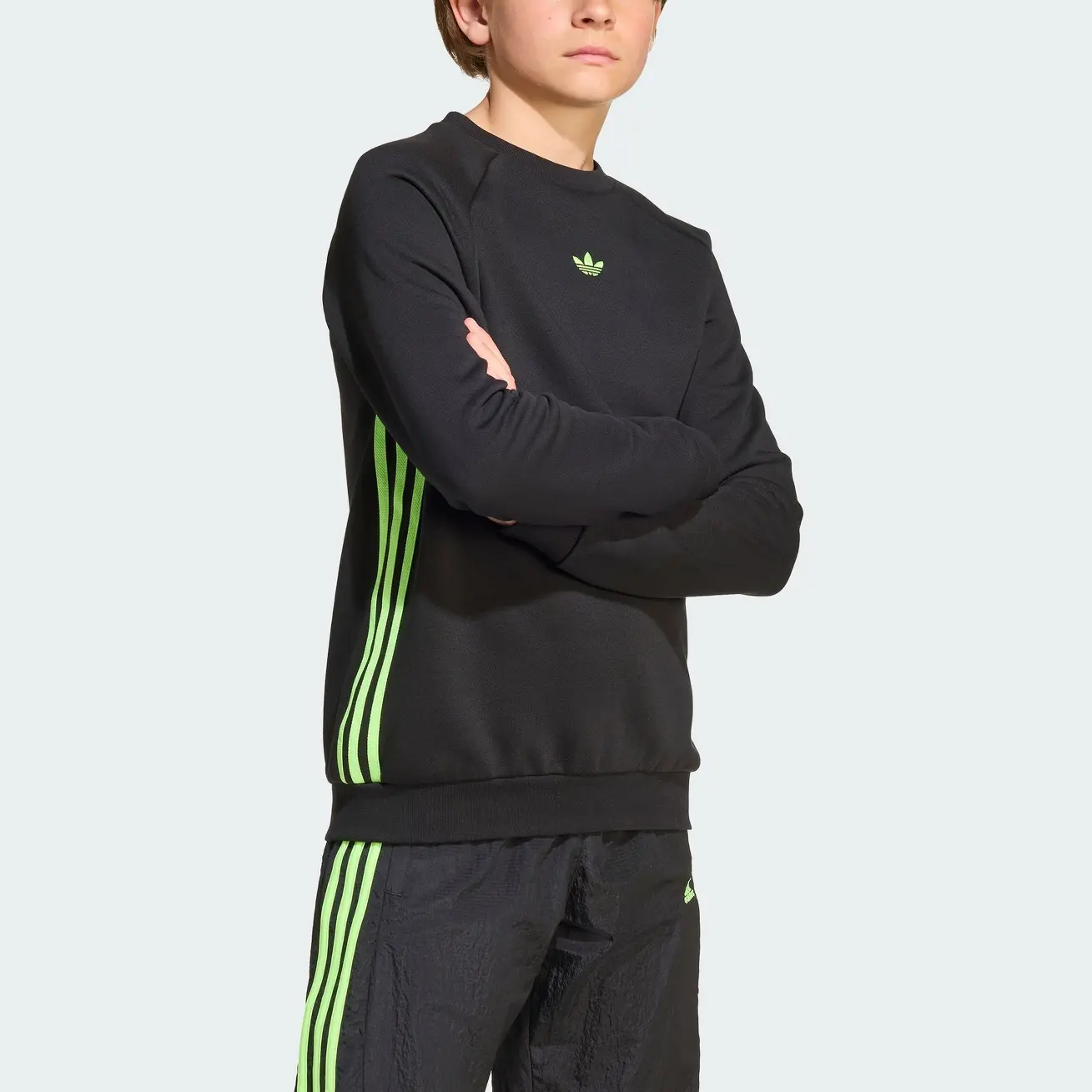 Детский свитшот Adidas Originals, черный — фото 3