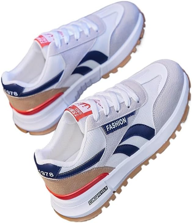 

Мужские кроссовки FmShi для пар, на плоской подошве, для отдыха, для учащихся средней школы, для бега, слоновая кость