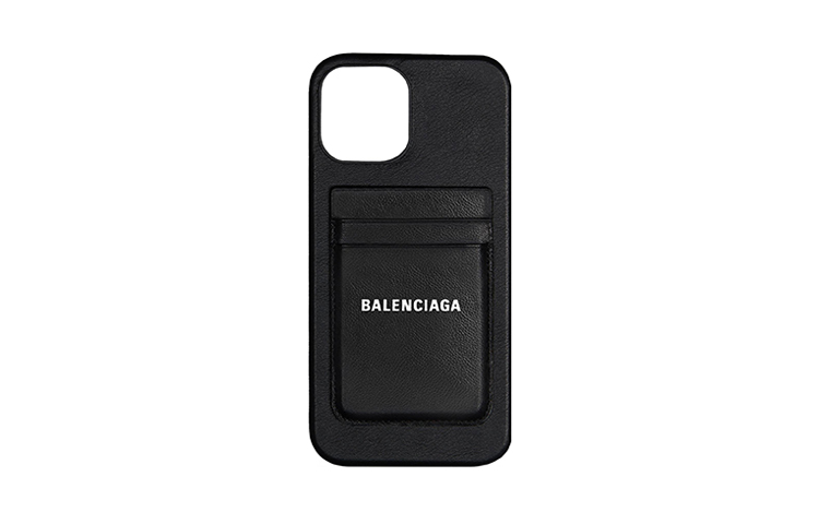 Balenciaga Cash Magnet 2 Card Slots Phone Card Holder Black/White — фото 2