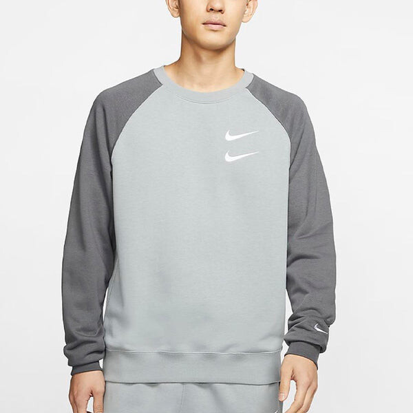 Толстовка Men's Nike Casual Round Neck Long Sleeves Gray, серый — фото 4