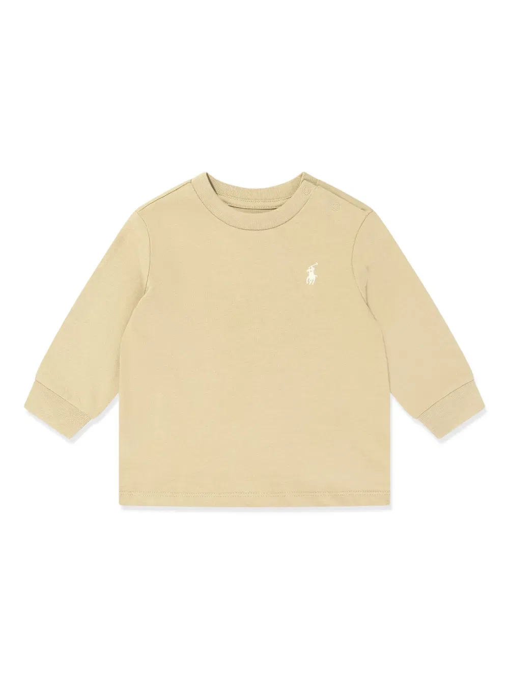 Толстовка с вышитым логотипом Polo Ralph Lauren Kids, нейтральный