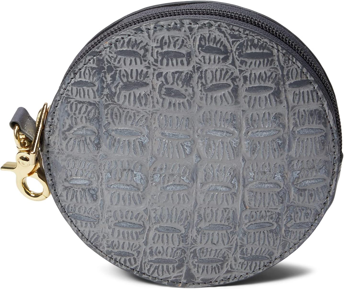 

Кошелек Anuschka Round Coin Purse 1175, цвет Croco Embossed Silver/Grey