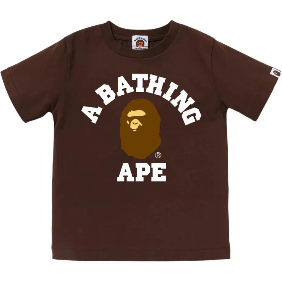 Детская футболка с круглым вырезом A BATHING APE, Green — фото 4