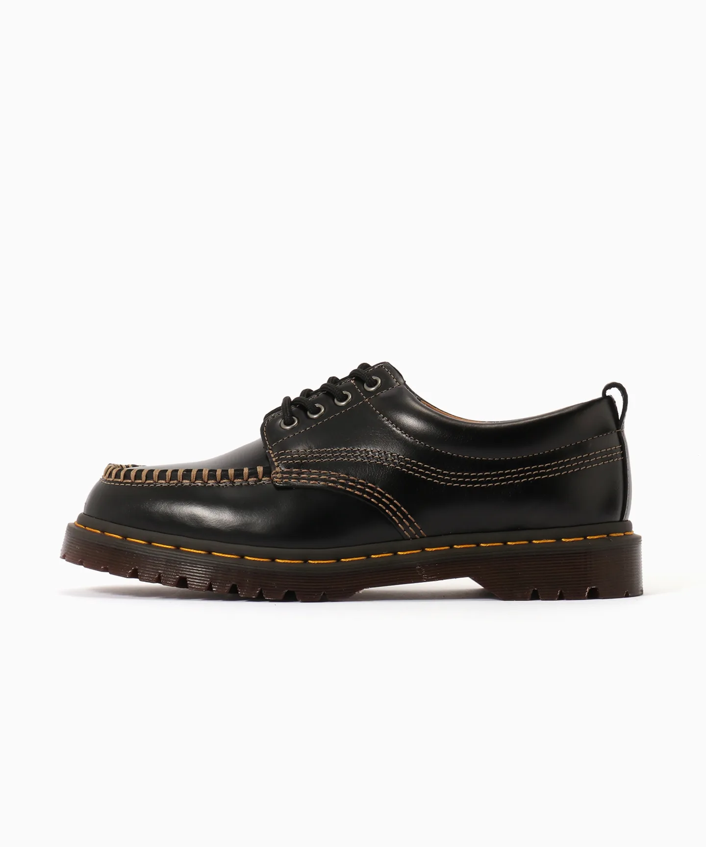 Мужские туфли Dr. Martens Lowell 4 Eye Shoes без шнурков чёрные