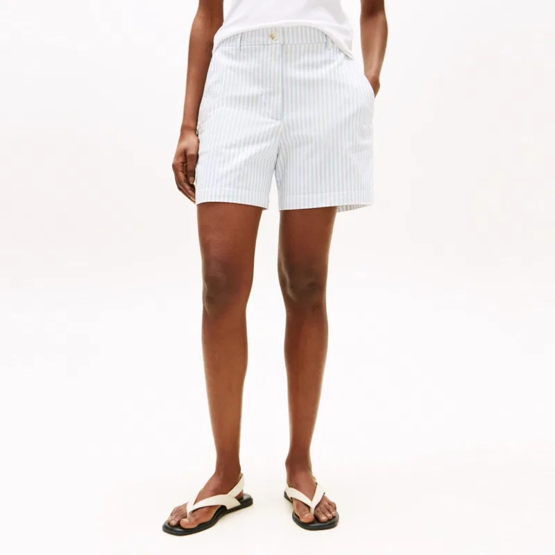 Шорты женские Casual Tommy Hilfiger, Blue White Stripes 0BE — фото 3