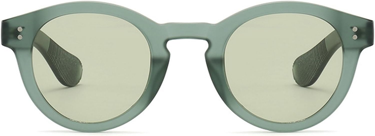 

Маленькие круглые солнцезащитные очки для женщин и мужчин, ретро-солнцезащитные очки в винтажном стиле, защита UV400, толстая оправа, солнцезащитные очки 2025 mincl, Green