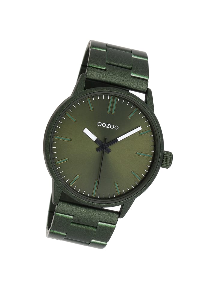 

Аналоговые наручные часы Oozoo Timepieces, зеленые, большие (примерно 45 мм)