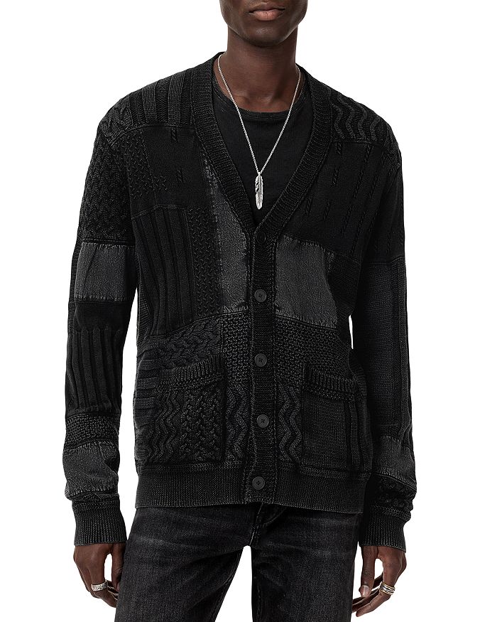 

Кардиган Francis Mixed Stitch с пуговицами John Varvatos, черный