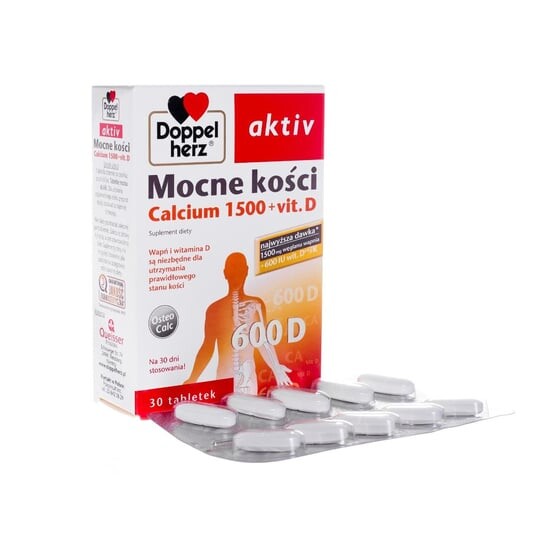 

Doppelherz Актив, Крепкие кости Кальций 1500 + вит. Д