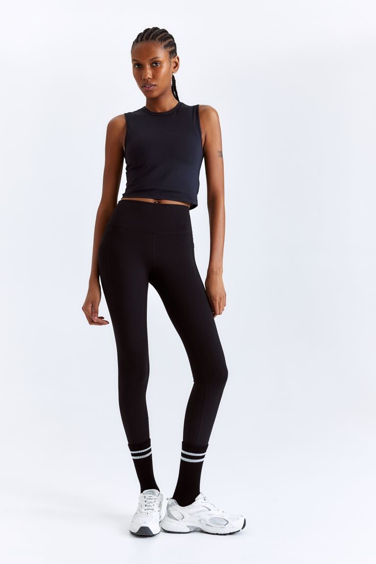 

Спортивные леггинсы drymove с карманами H&M, черный
