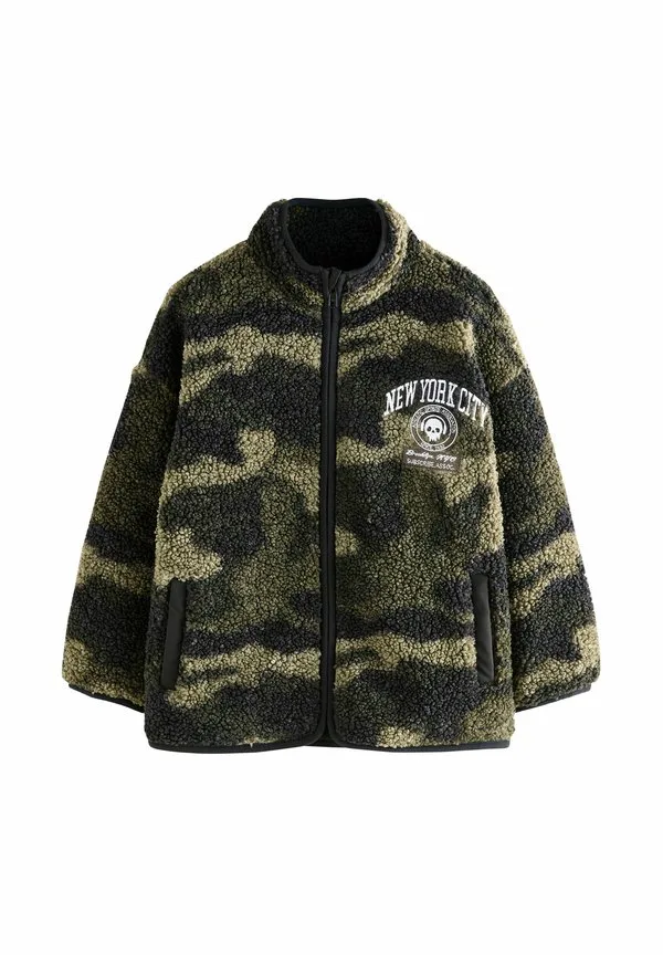 Флисовая куртка стандартного кроя Next, Khaki Camo
