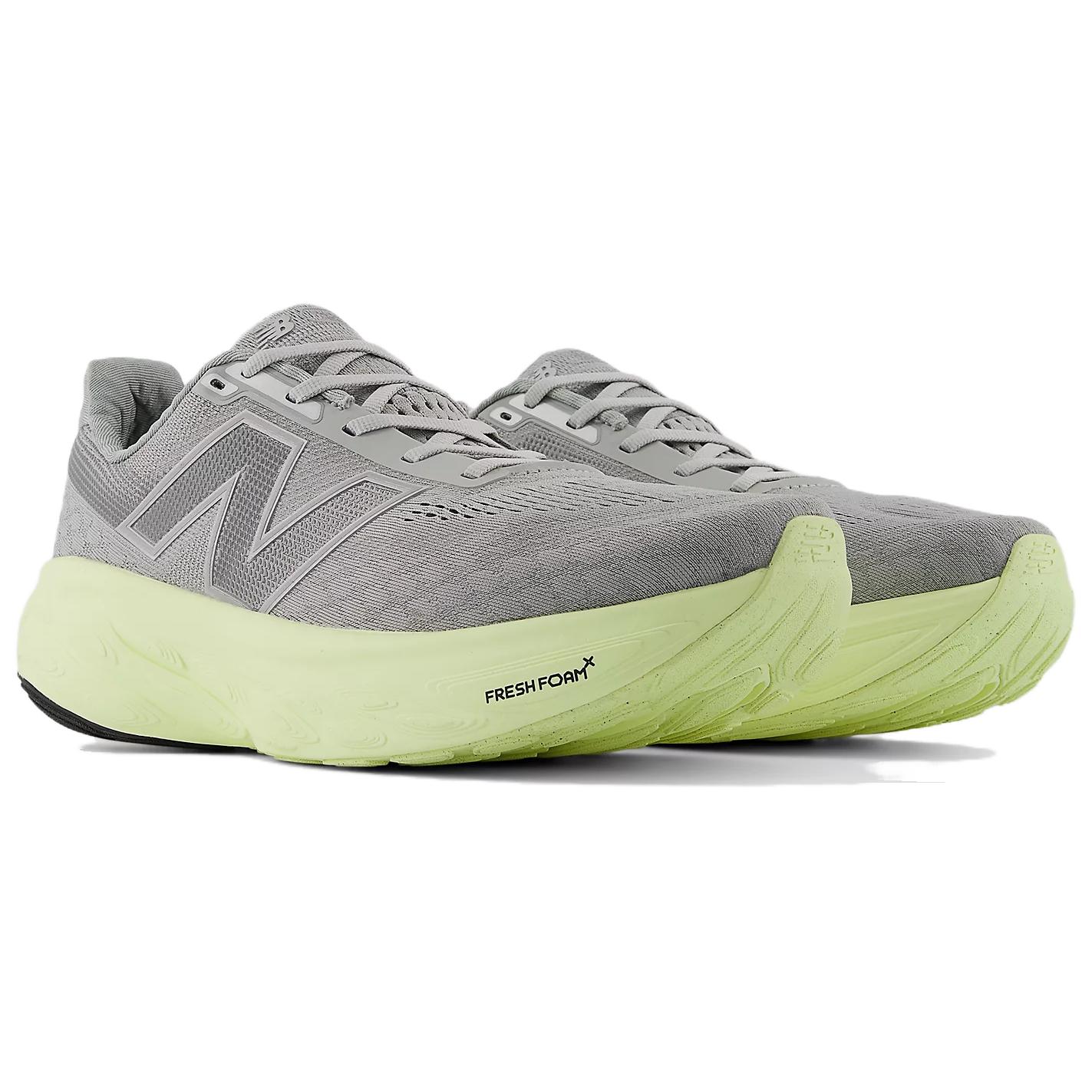Fresh Foam X 1080v14 Raincloud Limelight Silver Metallic New Balance, серо-зеленый — фото 3
