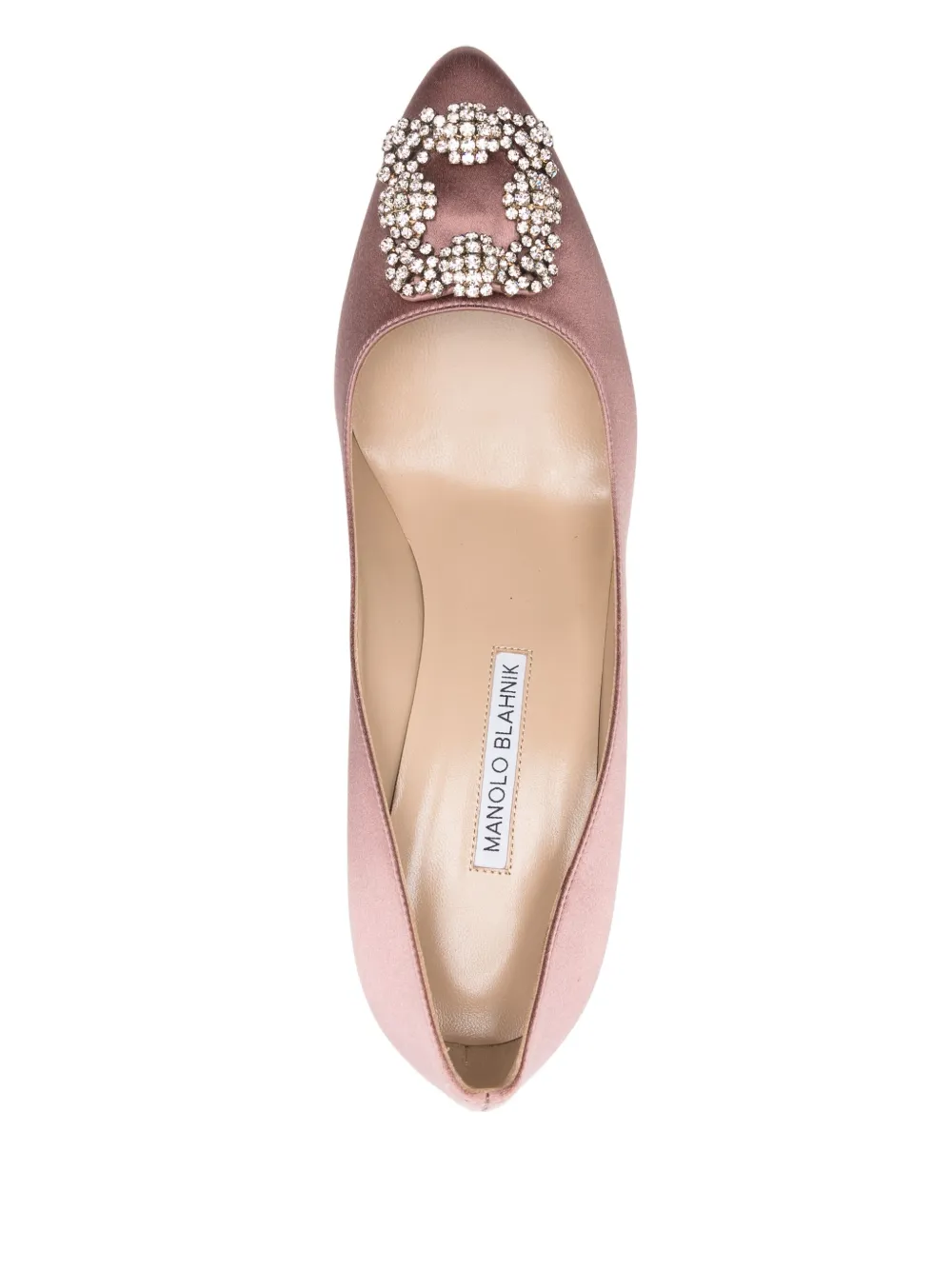 Туфли-лодочки Hangisi 70 Manolo Blahnik, розовый — фото 4
