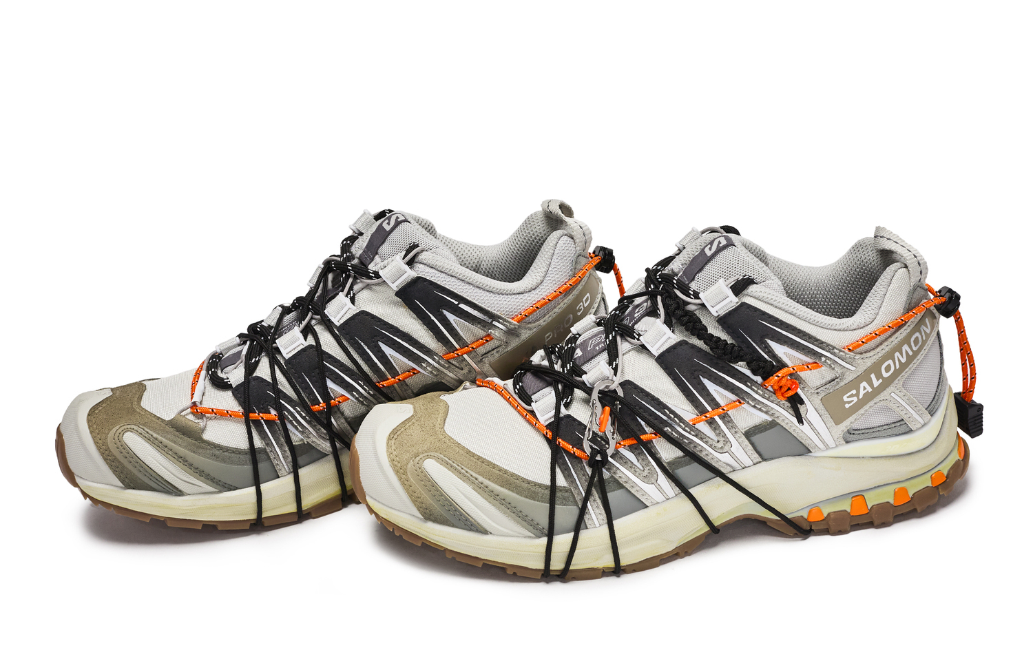 Трекинговые ботинки XA PRO 3D Low top Unisex черный серый серебристый коричневый SALOMON, черный серыйсеребряный коричневый — фото 4