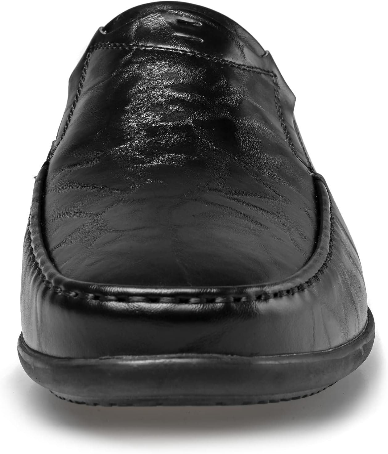 Мужские повседневные лоферы Loafer Premium из натуральной кожи, слипоны, мужские драйверские пенни-лоферы, легкие и дышащие Luodenglang, черный — фото 2