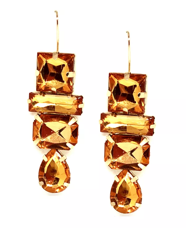 

Женские серьги-подвески с драгоценными камнями Accessory Concierge, amber