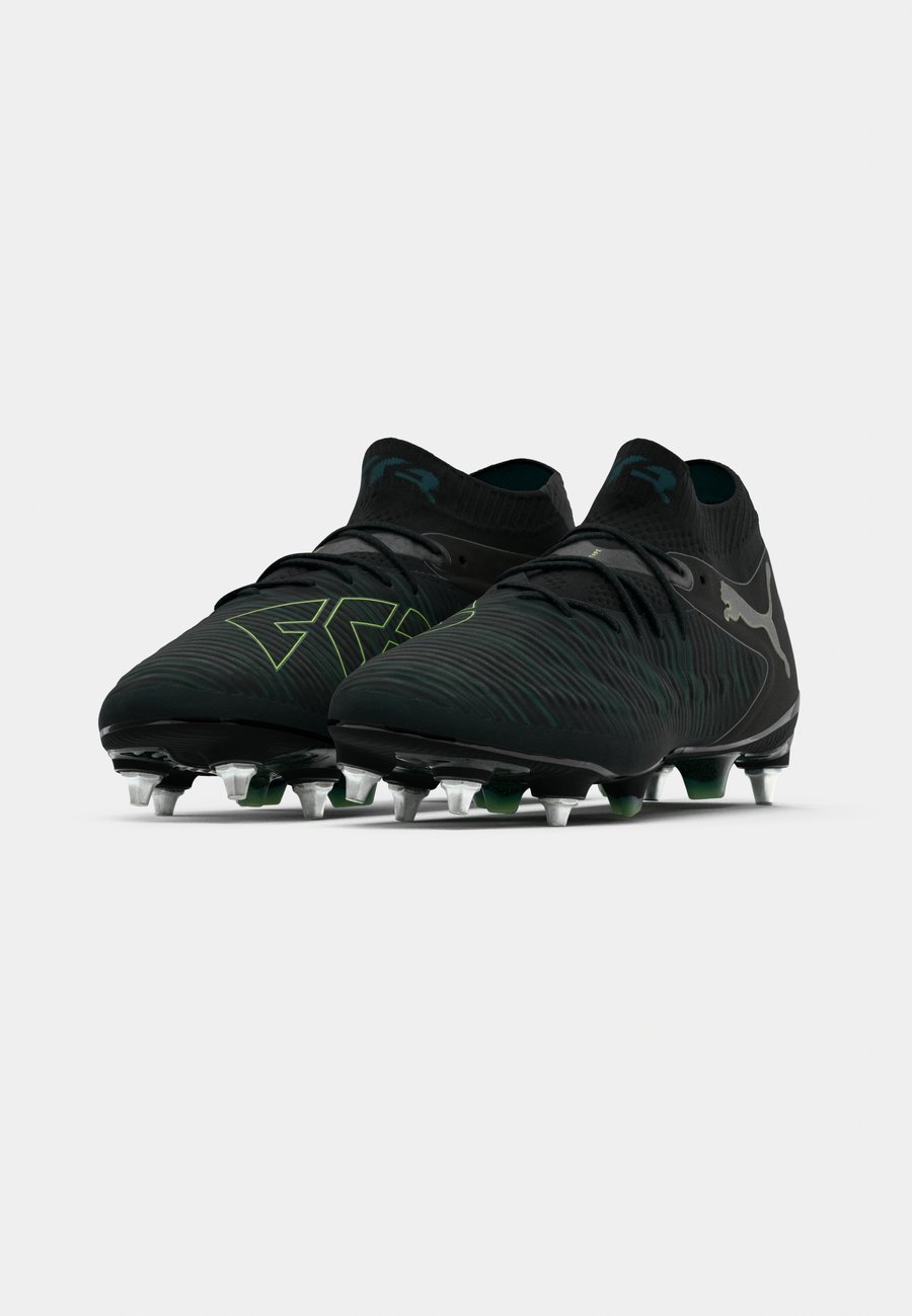 Кроссовки Puma FUTURE 8 ULTIMATE MXSG, Black/Fizzy Light/Green Terrain/Black — фото 3