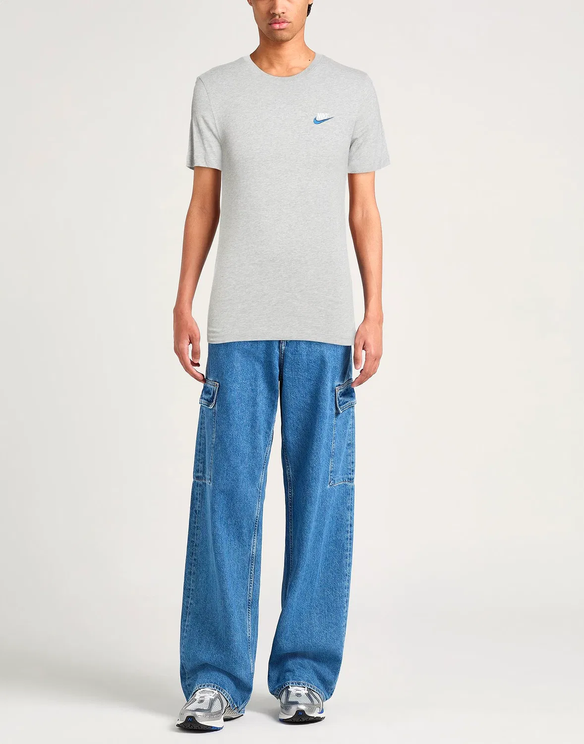 Футболка серая NIKE — фото 2