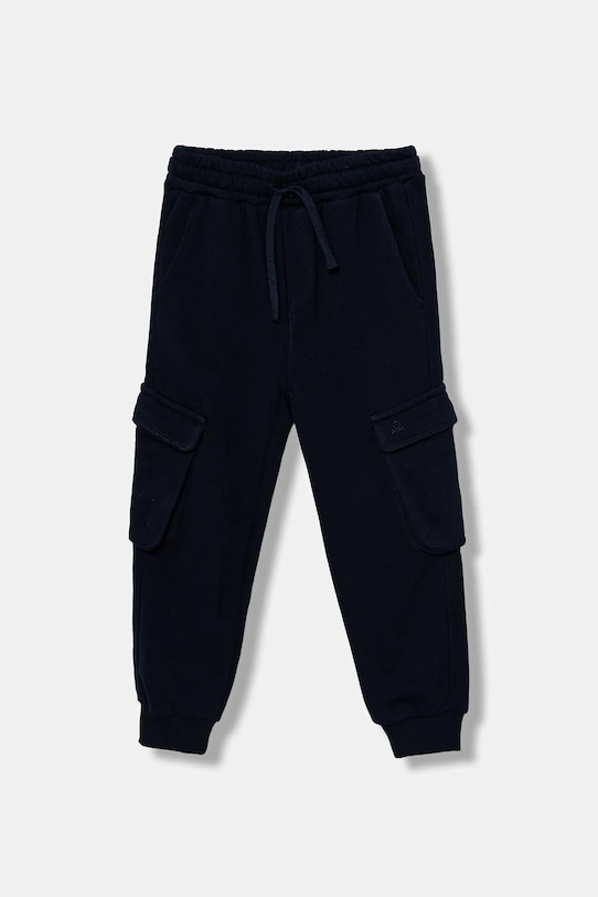 

Детские хлопковые спортивные штаны United Colors Of Benetton, темно-синий