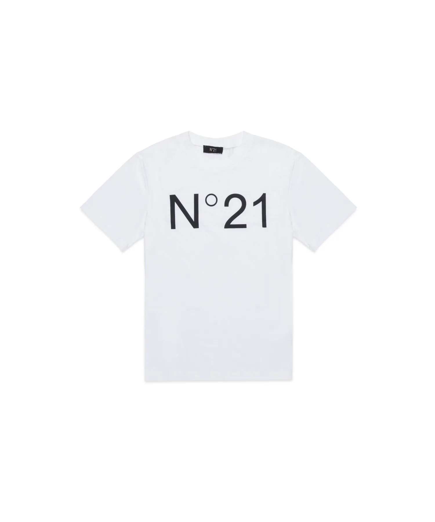 Детская футболка с логотипом 100% Cotton N°21 N21173N0153 белая — фото 4