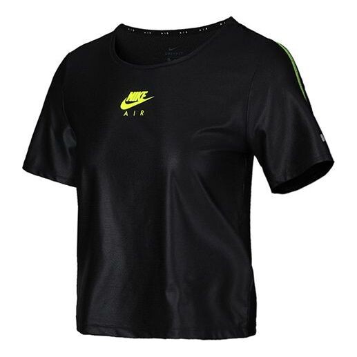 

Футболка Air Dri Fit быстросохнущие беговые Топ с коротким рукавом Nike, черный