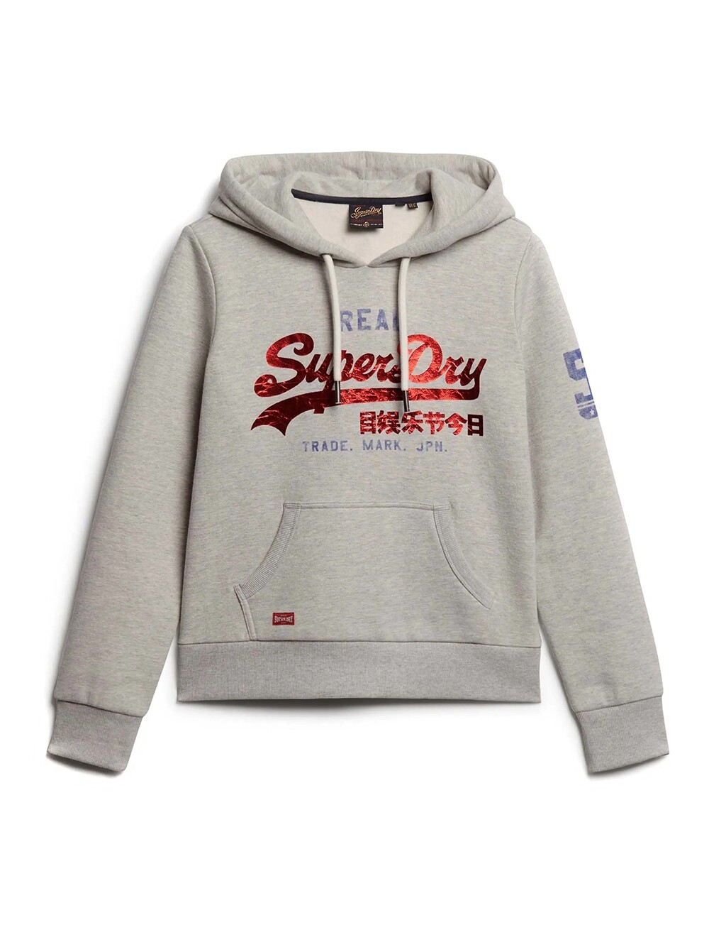 

Толстовка в винтажном стиле Superdry, серый