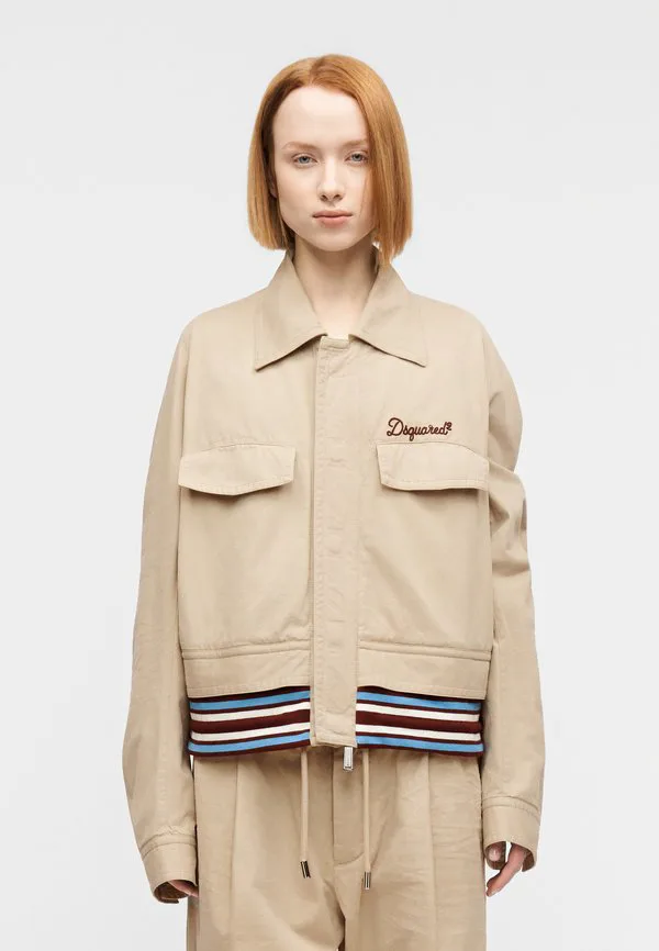 Гибридная легкая куртка кабан Dsquared2, Desert Tan