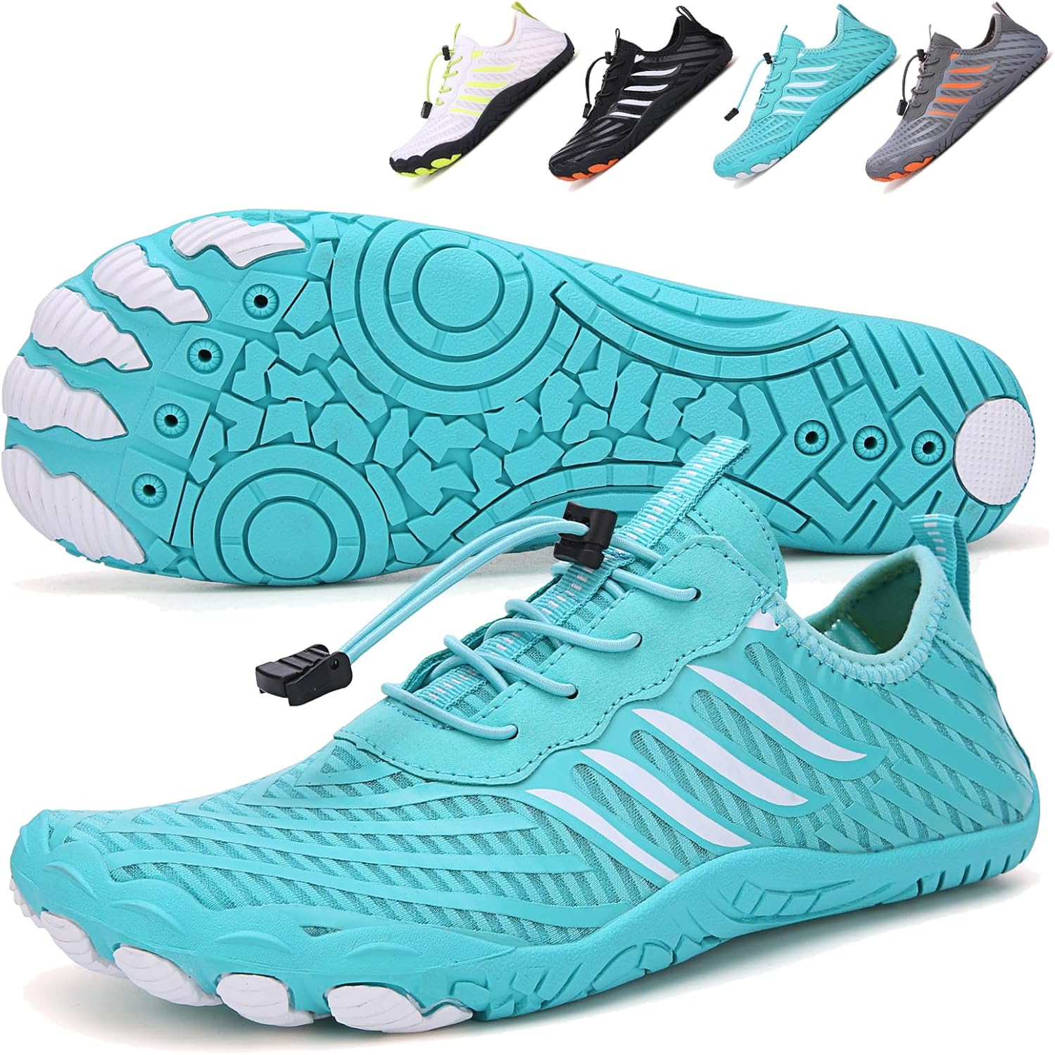 

Ботинки для походов для женщин и мужчин, унисекс водонепроницаемые босоножки, дышащие, противоскользящие походные туфли для занятий спортом, с широкой носочной частью, для походов, прогулок, бега, йоги и водных видов спорта Xianfengniao, Moonlig...