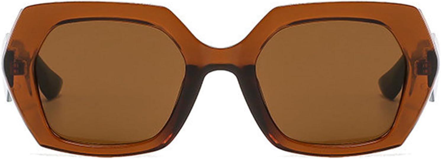 

Модные квадратные солнцезащитные очки Helena для женщин и мужчин в стиле ретро, ​​винтаж, шестиугольная форма, квадратные, увеличенного размера, с заклепками, в стиле панк, защита от ультрафиолета UV400, C3