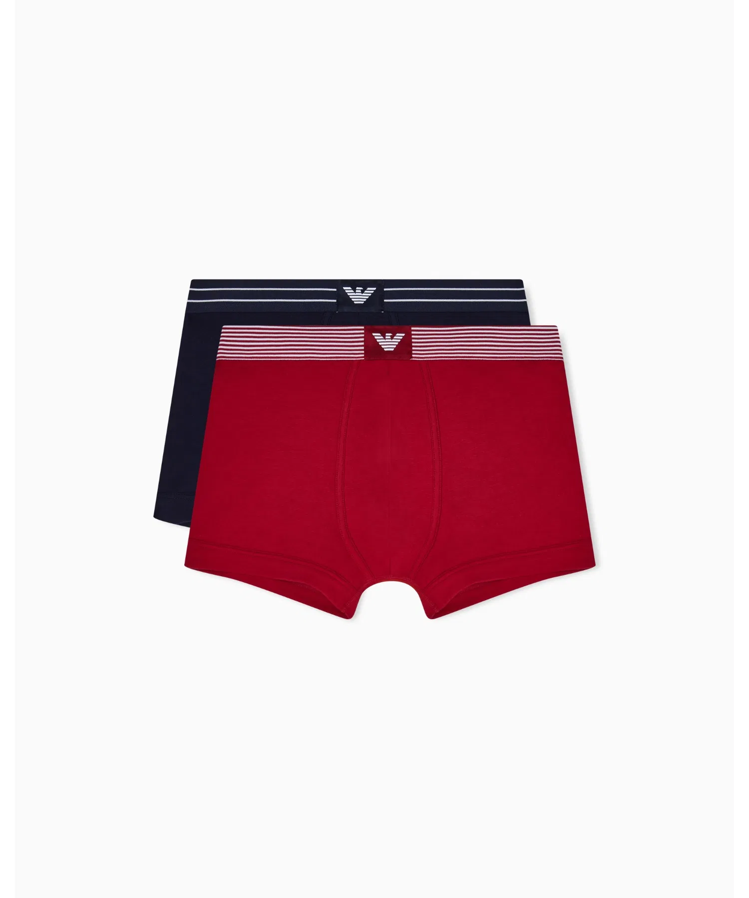 <Эксклюзивно онлайн> [Emporio Armani] Боксерские шорты ASV, комплект из 2 штук, органический трикотаж, логотип.