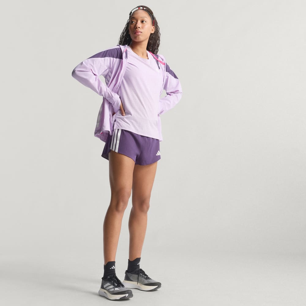Спортивная футболка Adidas Adizero Running Tee, цвет Powder Plum — фото 4