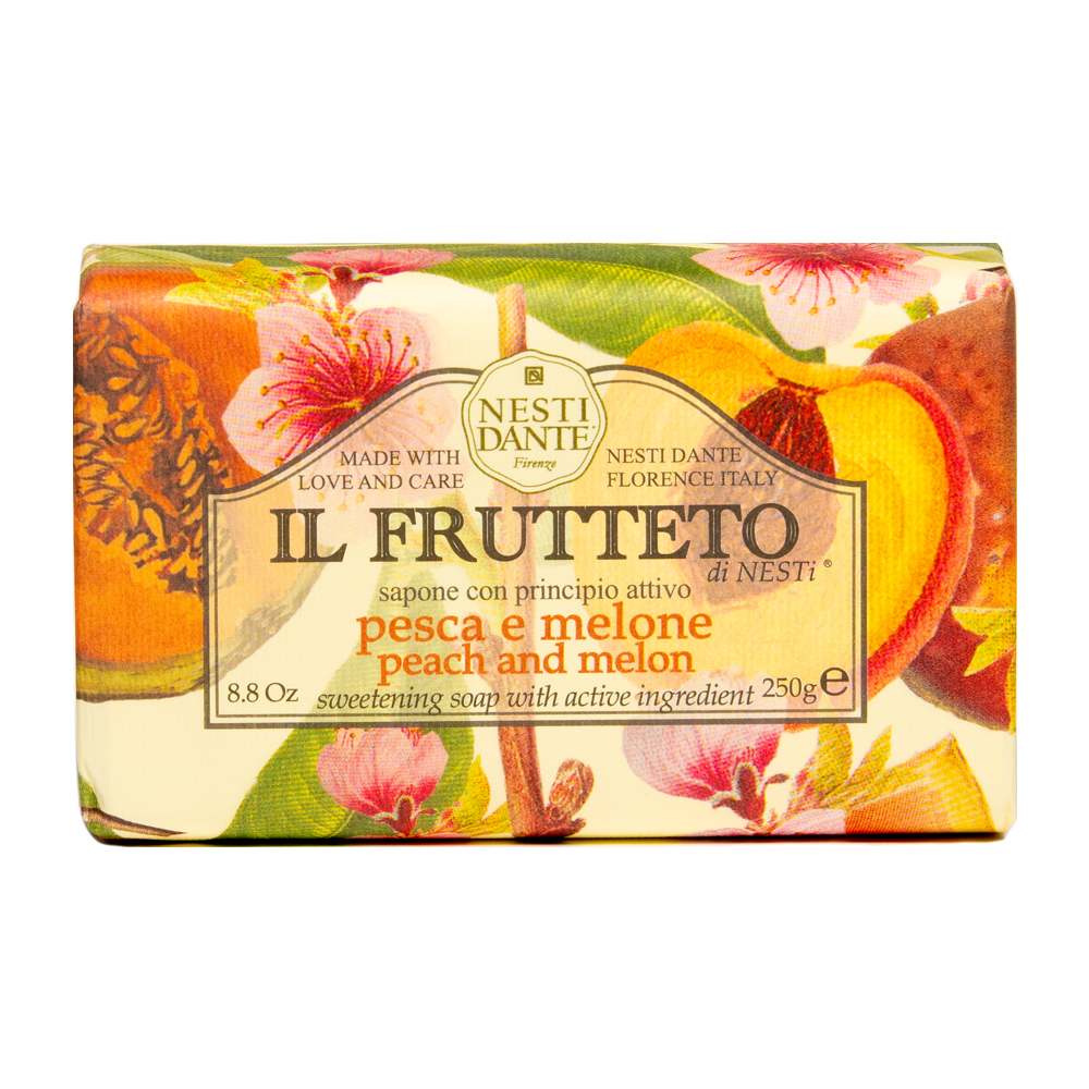 

Мыло с персиками и дынями peach and melon soap bar Nesti Dante, вес 250 гр.
