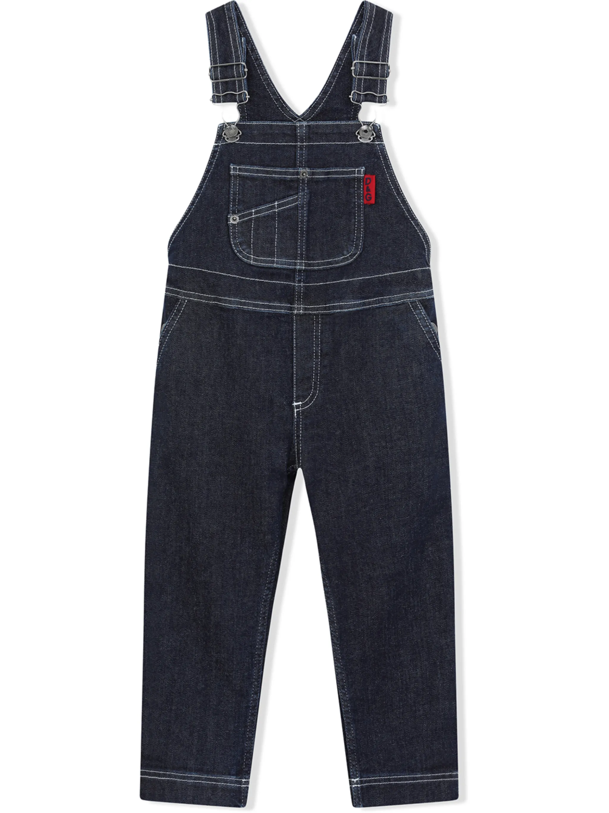 

Джинсовый комбинезон прямого кроя Dolce & Gabbana Kids, синий