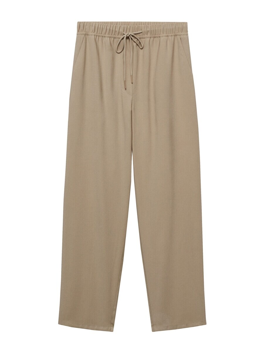 

Тканевые брюки MANGO Loose fit Pants FLUIDO, темно-бежевый