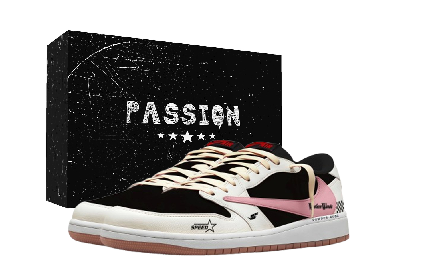 

Трэвис Скотт x Air 1 лес черный розовый трэвис скотт x aj1 low амортизация низкие винтажные баскетбольные кроссовки Jordan, розовый