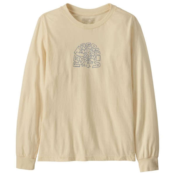 

Детская футболка с длинным рукавом и принтом - свитер Patagonia, Skisel: Undyed Natural