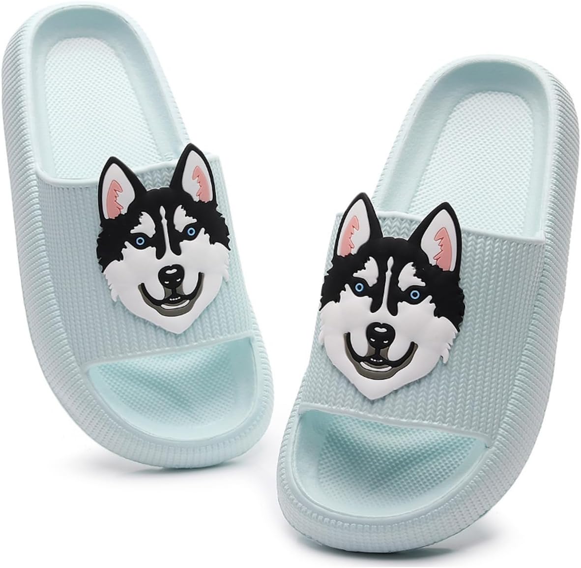 

Тапочки oukisam для женщин и мужчин, толстая подошва, ультра-удобные, как облако, летние пляжные шлепанцы, тапочки для ванной с противоскользящей подошвой, светло-голубой