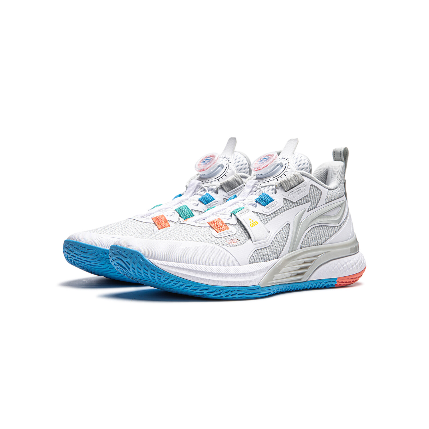 Детские баскетбольные кроссовки Kids Low-top White Lining Young, белый — фото 4