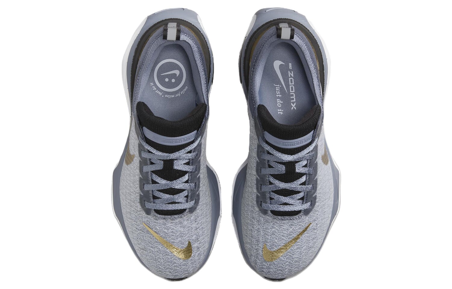 Кроссовки Nike Invincible Run 3 для женщин, Ashen Slate/Diffused Blue/Football Gray/Metallic Gold — фото 4