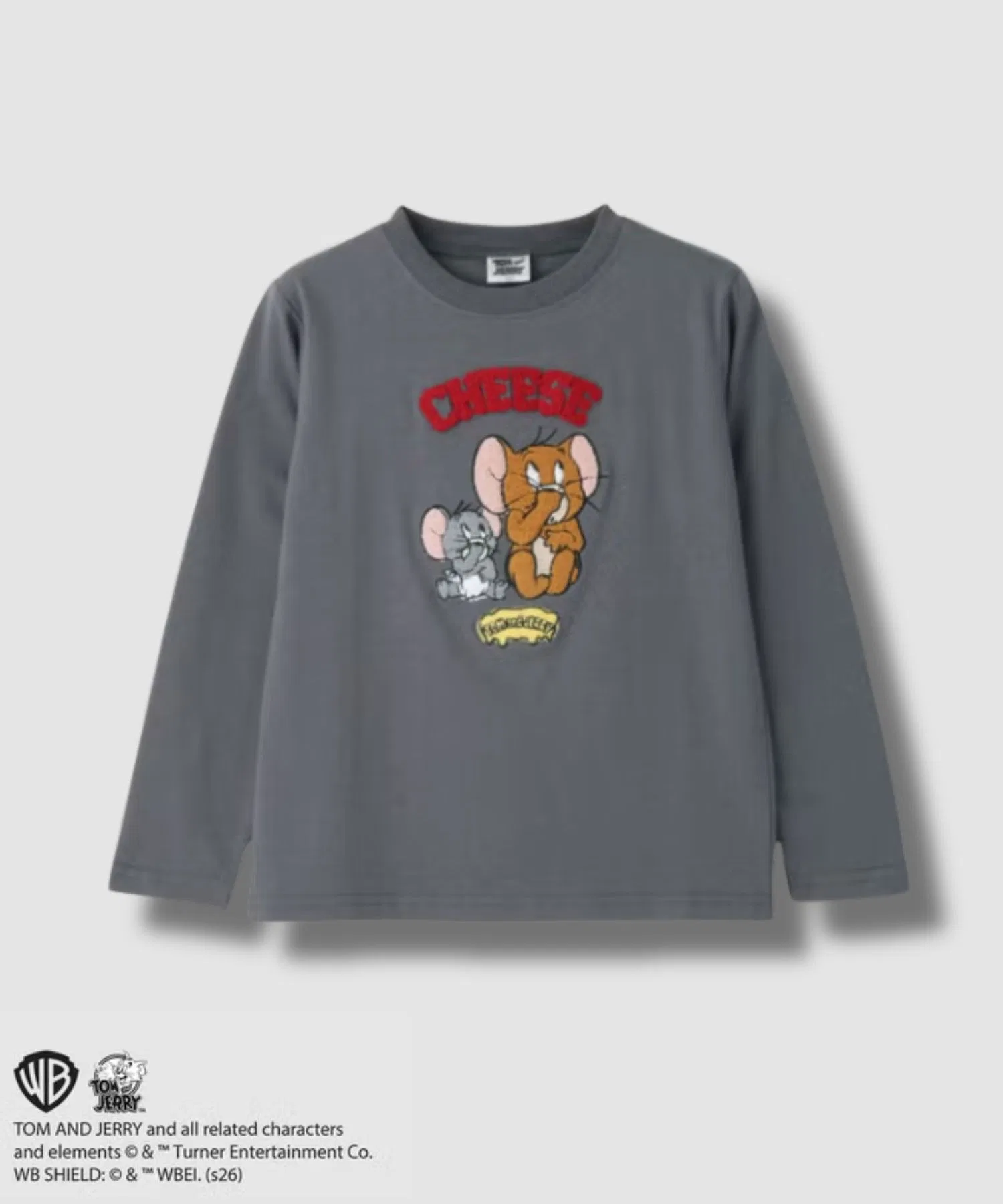Детская футболка TOM&JERRY с длинным рукавом и вышивкой